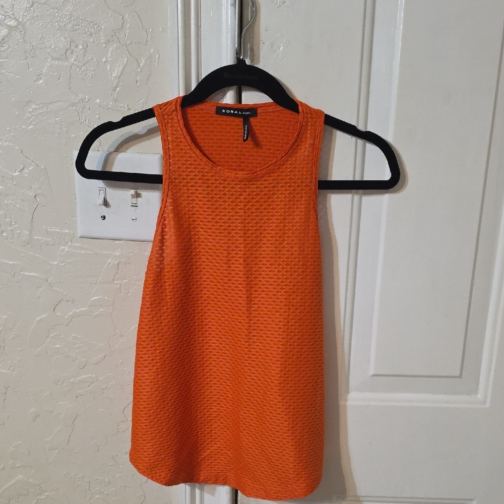 Koral Bright Orange Muscle Tee